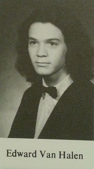 Eddie Van Halen Senior High School Yearbook 1973