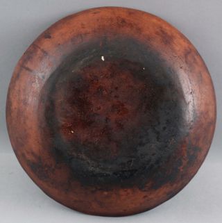 3 Antique 19thC Pennsylvania Primitive Slip Decorated Redware Pottery Plates,  NR 9