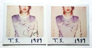 Taylor Swift Singer Real Hand Signed 1989 Double 2x Vinyl 1 Autographed