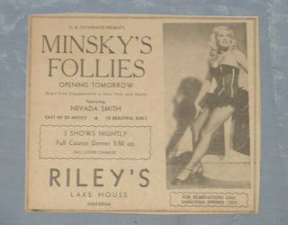 Rare 1940s Burlesque Follies Striptease Ads (14)
