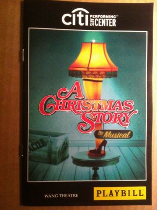 A Christmas Story Broadway Musical Playbill Tour Boston 2013 Dan Lauria