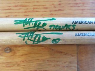Dave Abbruzzese Signed Drumsticks,  Proof Pearl Jam Autographed Pro Mark