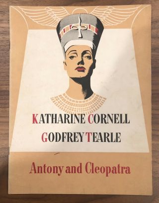 Antony And Cleopatra Souvenir Program Katharine Cornell / Godfrey Tearle 1948