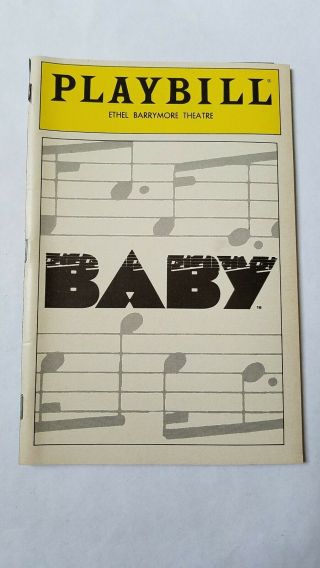 Vintage Broadway Playbill 7 - Baby Musical Liz Callaway David Shire Barrymore