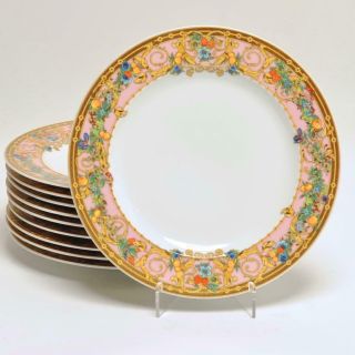 Set Of (10) Versace Rosenthal " Le Jardin De Versace " Salad Plates
