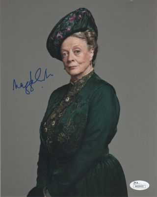 Maggie Smith Downton Abbey Autographed Signed 8x10 Photo Jsa 3
