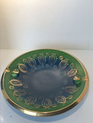 Italian Aldo Londi - Bitossi Ceramic Vase And Tray Vintage Mid Century Modern 4