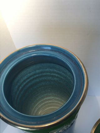 Italian Aldo Londi - Bitossi Ceramic Vase And Tray Vintage Mid Century Modern 5