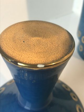 Italian Aldo Londi - Bitossi Ceramic Vase And Tray Vintage Mid Century Modern 6