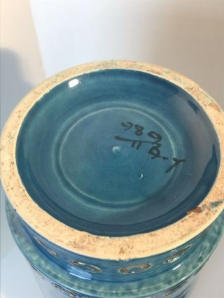 Italian Aldo Londi - Bitossi Ceramic Vase And Tray Vintage Mid Century Modern 8