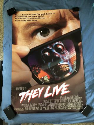 They Live 1988 Movie Poster John Carpenter 