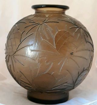 Art Nouveau Signed Charles Schneider Charder Le Verre Francais Art Glass vase 3