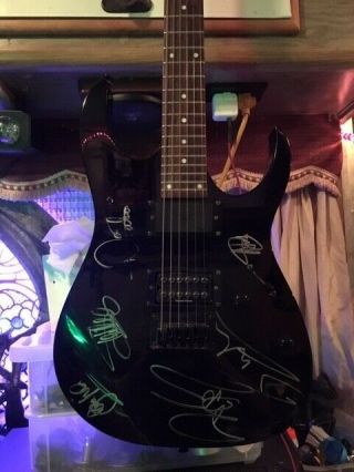 Iron Maiden Autographed Ibanez Gio Electric Guitar