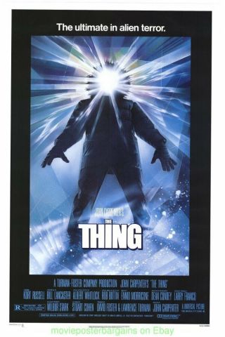 The Thing Movie Poster 27x41 Rare Rolled One Sheet Drew Struzan Art