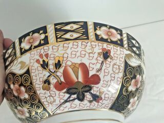 RARE ROYAL CROWN DERBY 2451 OR TRADITIONAL IMARI 11 INCH CENTREPIECE BOWL 5