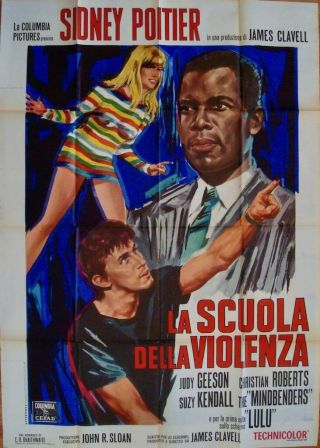 To Sir With Love Italian 2f Movie Poster 39x55 Sidney Poitier Lulu 1967 Nm