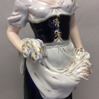 Pair Royal Dux Bohemian Porcelain Figurines 21 