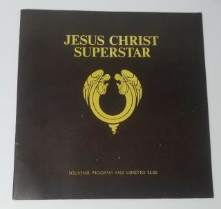 1971 Jesus Christ Superstar Souvenir Broadway Program And Libretto - Vg Cond