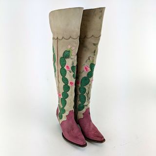 Miranda Lambert Junk Gypsy By Lane Multi Colored Cactus Patch Boots No Size