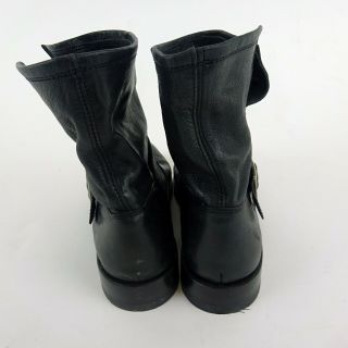 Miranda Lambert FRYE Black Leather Buckle Detail Ankle Boots Size 8.  5 B 4