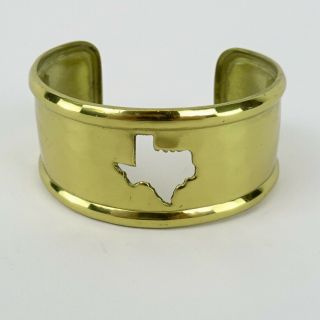 Miranda Lambert Rustic Cuff Gold - Colored Metal Texas State Cut Out Cuff