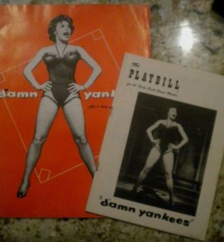 Gwen Verdon In Damn Yankees 1955 46th St.  Playbill & Souvenir Book Program