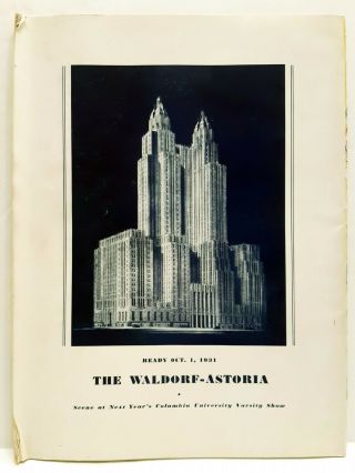 Columbia University Players Great Shakes Varsity Show 1931 Program and Libretto 2