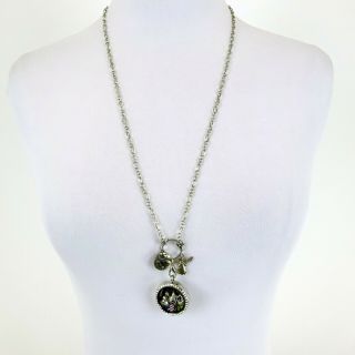 Miranda Lambert Unlabeled Silver - Colored Multi Charm Long Necklace