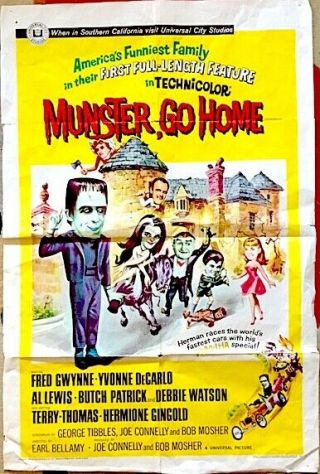 Munster,  Go Home: One - Sheet Movie Poster,  1966