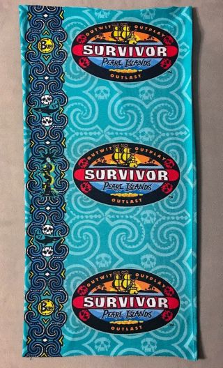 Survivor Buff - Season 7 Pearl Islands - Drake Teal Tribe Buff - Cbs