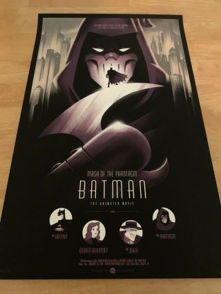 Batman: Mask Of The Phantasm Phantom City Creative Mondo Print Poster X/125 Oop