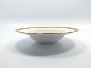 Ceralene Raynaud Limoges Ambassador Gold Encrusted 8 Soup Bowls,  8 1/4 