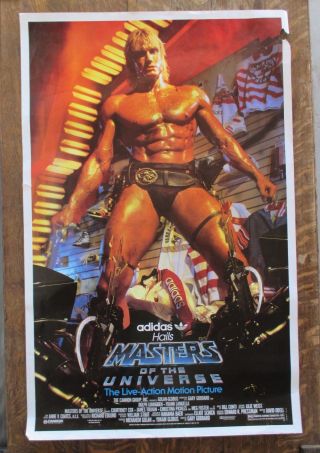 Orig Vtg 1987 Masters Of The Universe Poster Adidas Hails 25 X 40