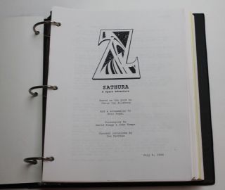Zathura: A Space Adventure / David Koepp 2004 Movie Script & Storyboards