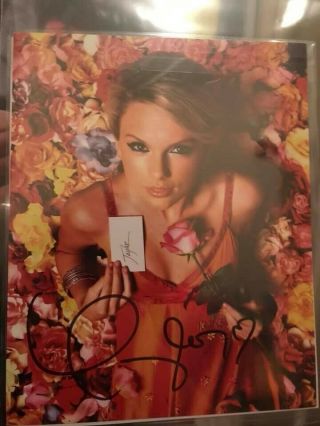 Taylor Swift Signed Autograph Photo From Her Website