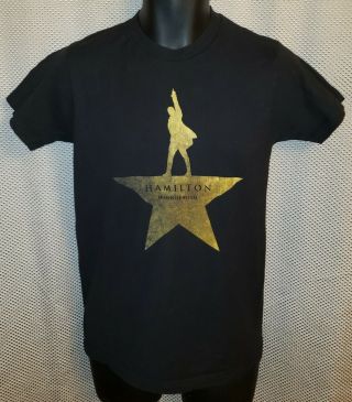 Hamilton Nyc Official Broadway Musical Theatre T - Shirt - Adult Small (mens Xs)