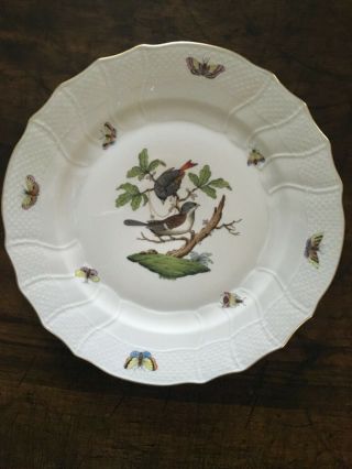 Herend Rothschild Bird China Dinnerware (5 - Piece Place Setting) Set of Six 12