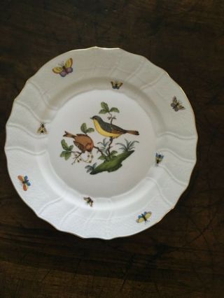 Herend Rothschild Bird China Dinnerware (5 - Piece Place Setting) Set of Six 4