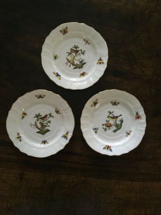 Herend Rothschild Bird China Dinnerware (5 - Piece Place Setting) Set of Six 8