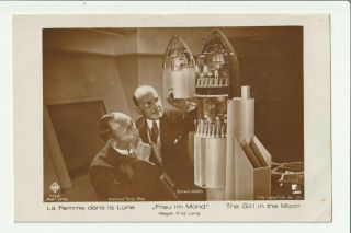 The Girl In The Moon 1920s Ross Verlag Photo Postcard Fritz Lang Science Fiction