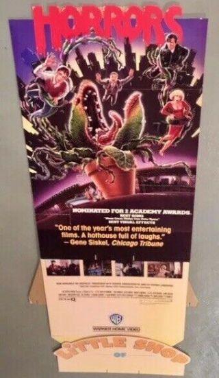 Little Shop Of Horrors 1988 Vintage Movie Standee Video Store Display