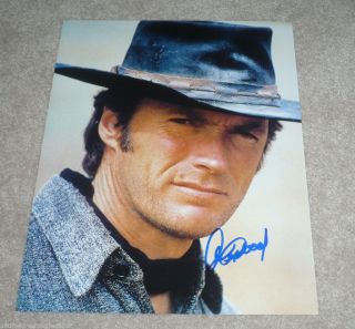 Clint Eastwood Signed Dirty Harry The Good Bad And Ugly 11x14 Photo C Proof