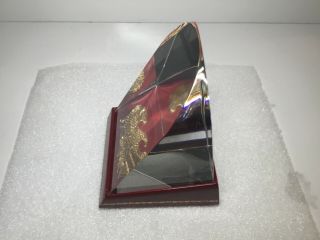 Steuben Glass Presentation Piece Prism of the Eagle by James Houston 1029 4