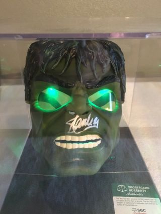 Hulk Mask Signed By Stan Lee