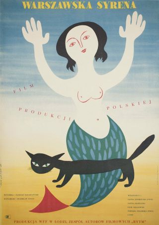 Mermaid Of Warsaw 1956 Polish A1 Poster
