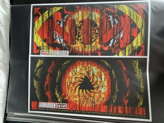 Soundgarden & Nine Inch Nails Matching Poster Set Ap Klausen Rare Chris Cornell