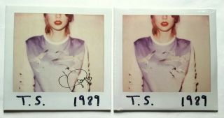 Taylor Swift Singer Real Hand Signed 1989 Double 2x Vinyl 2 Autographed