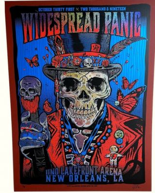 Widespread Panic Official Halloween Poster Confirm Order Sparkle Edition Limited