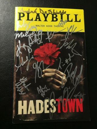 Hadestown Cast Signed Broadway Playbill