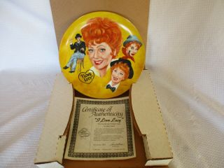 I Love Lucy - Limited Edition Tribute Plate - Trimmed In 24 - Karat Gold
